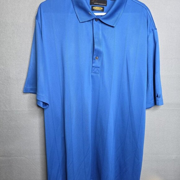 Greg Norman Shirt Mens XLarge Blue Golf Performance Short Sleeve - Picture 1 of 3